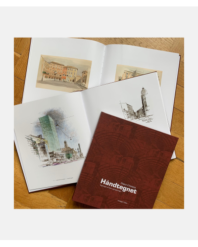 Håndtegnet - tegninger af byer og bygninger